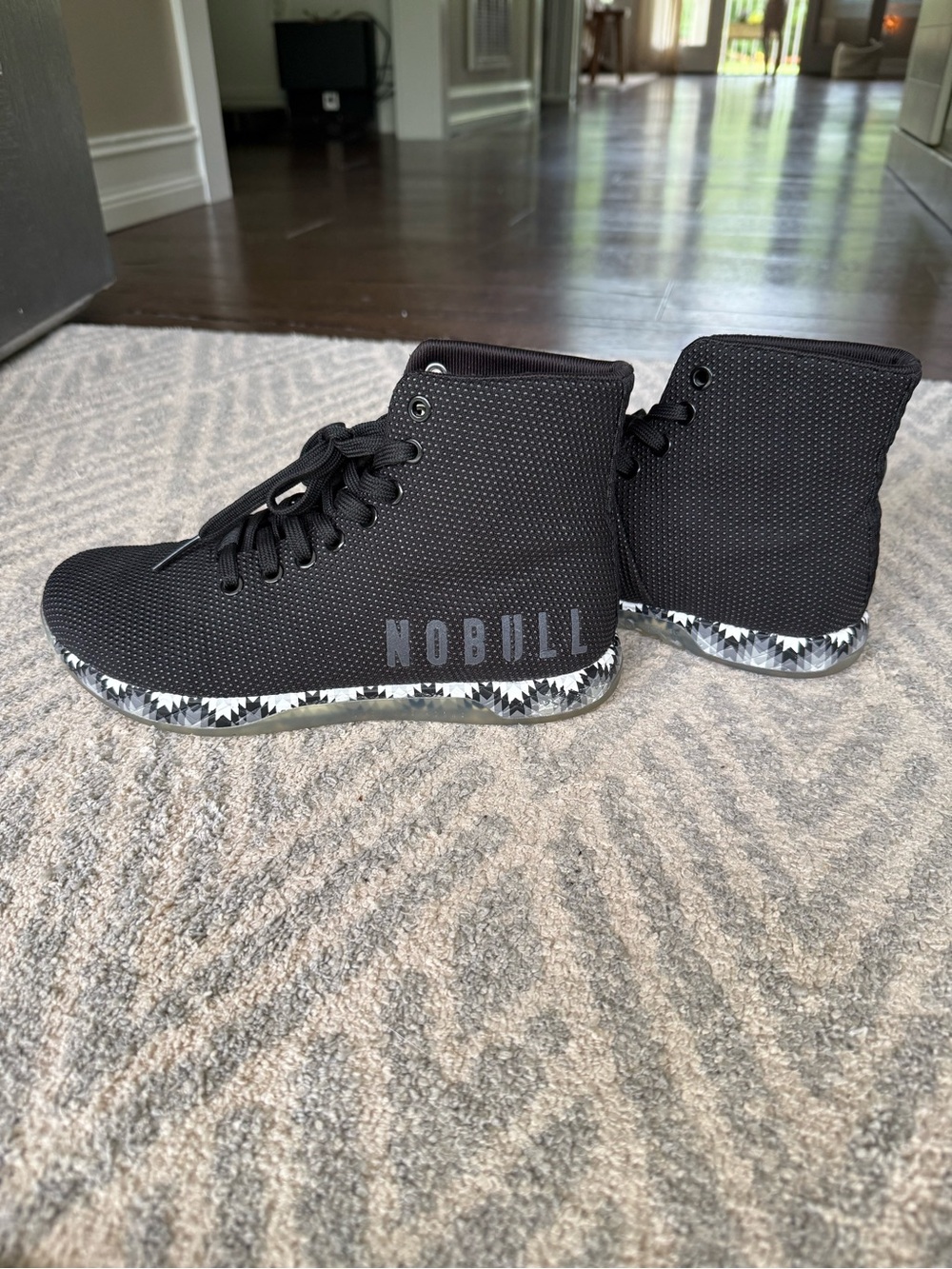 NOBULL Black Static High-Top Outwork Trainers